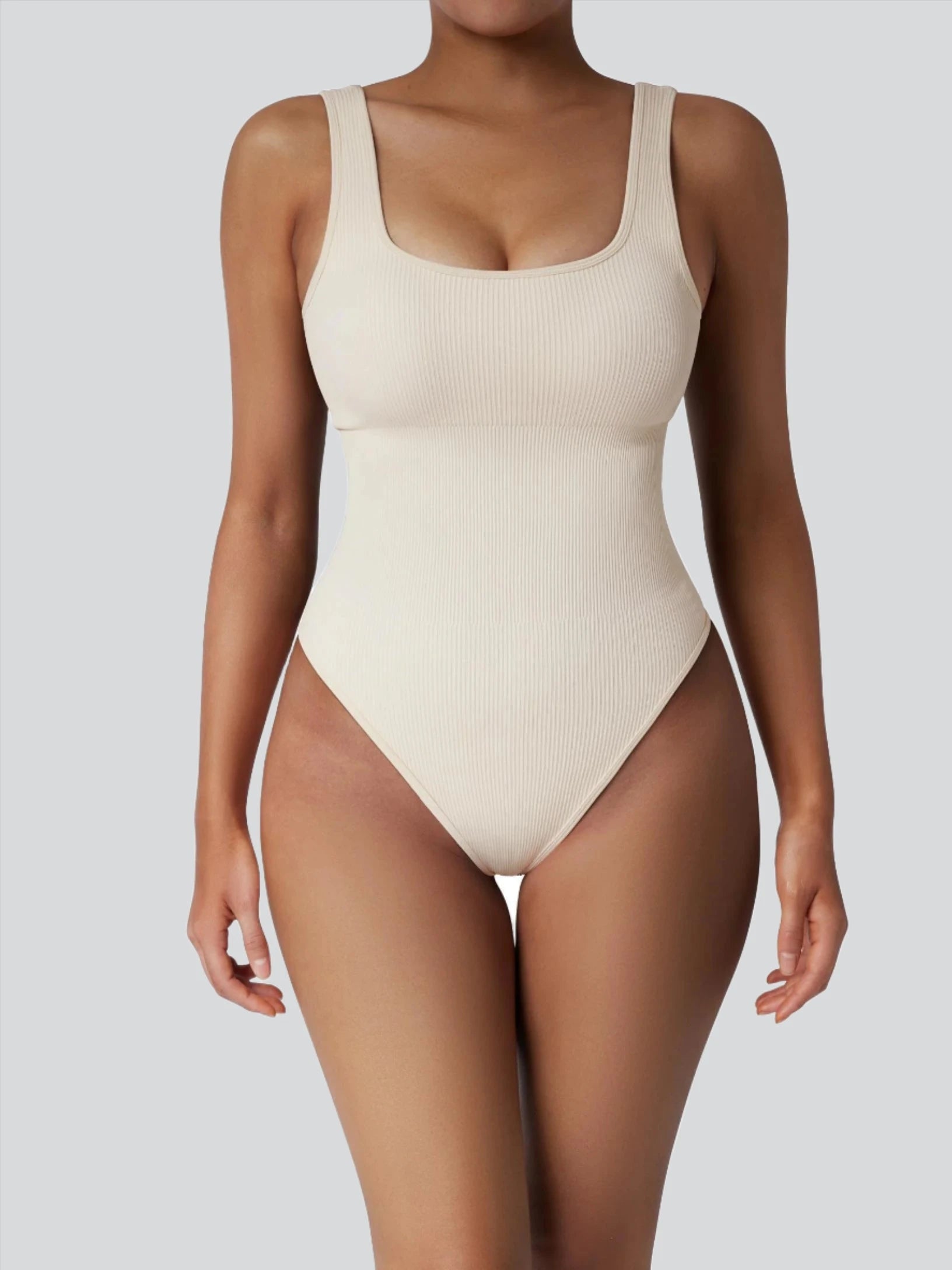 Snatching Ribbed Bodysuit